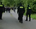Politie beëindigd demonstratie tegen noodopvang asielzoekers