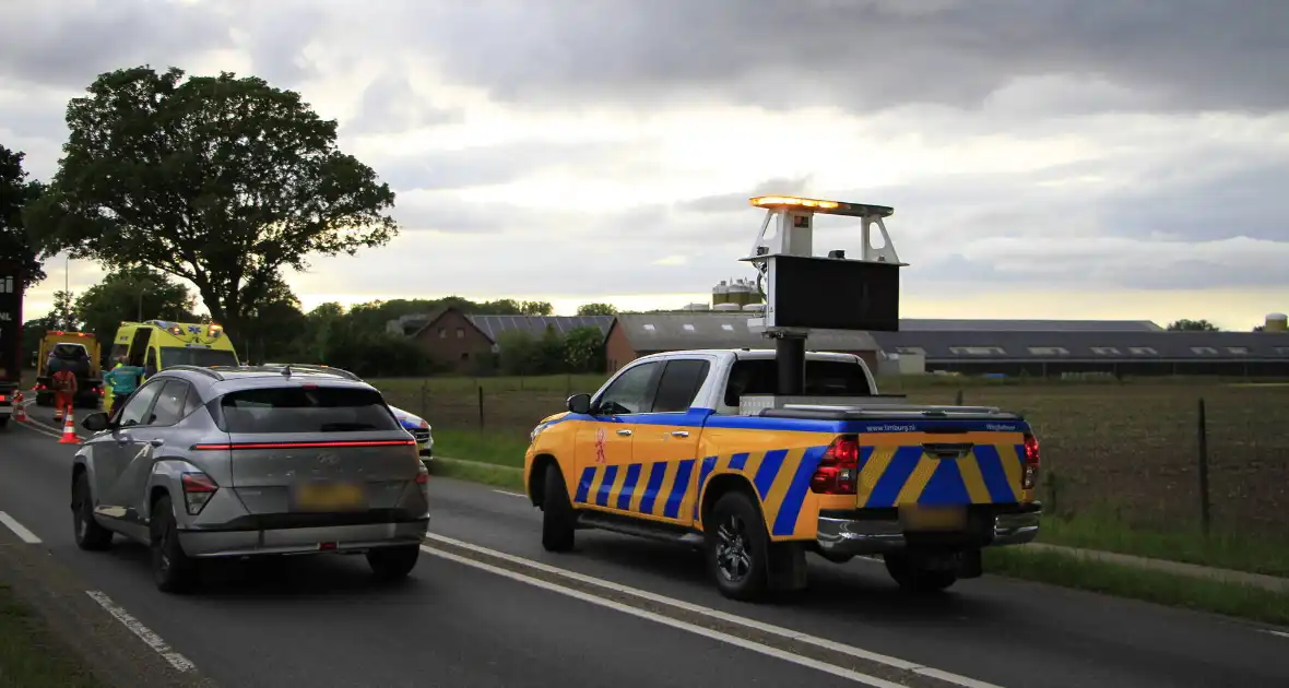 Ongeval met drie voertuigen zorgt voor verkeershinder