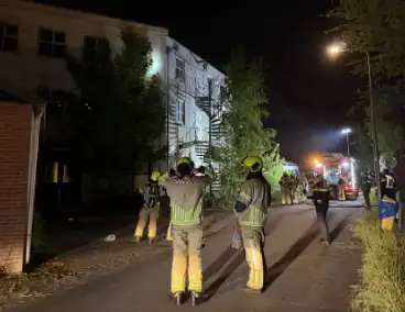 Brand in oud kantoorpand