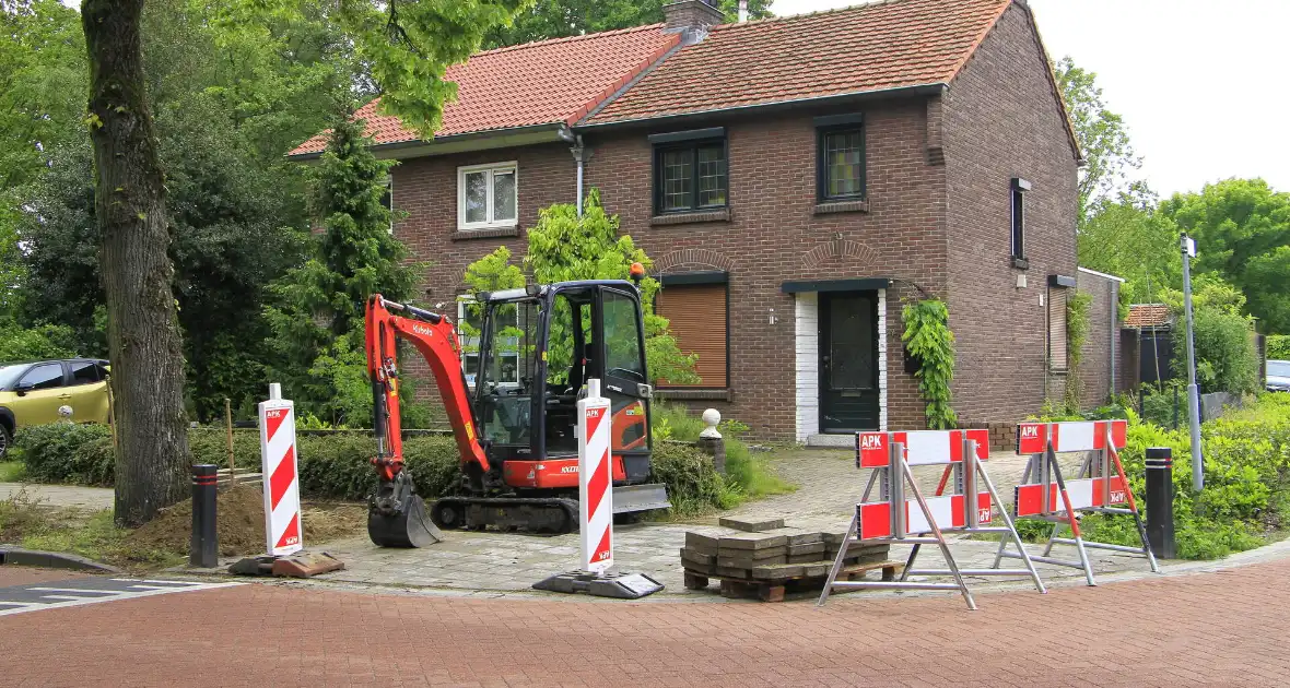 Gaslek ontdekt tijdens werkzaamheden - Foto 1