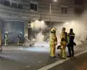 Meubilair in brand bij laad- en losruimte