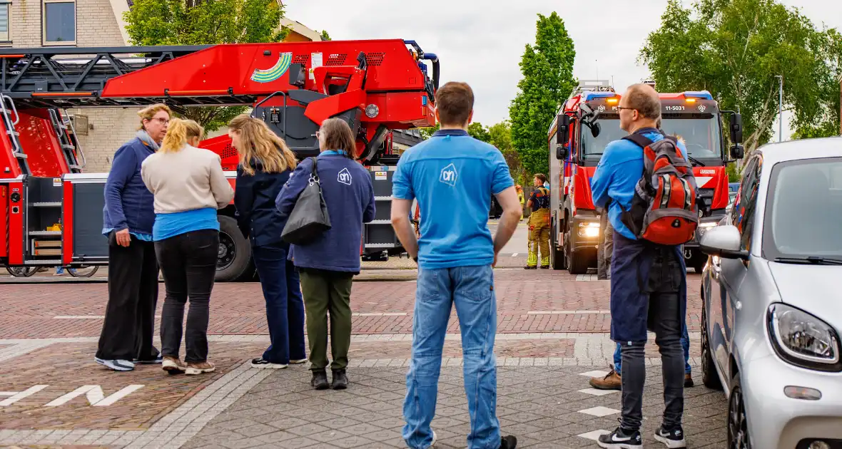 Brand in magazijn van Albert Heijn leidt tot ontruiming