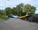 Kop-staartbotsing zonder gewonden
