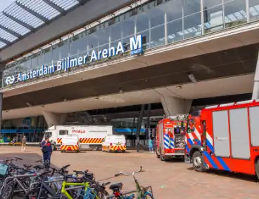 Aanrijding tussen trein en persoon in Amsterdam