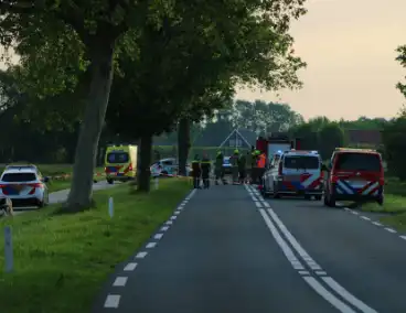 Traumahelikopter ingeschakeld na ongeval