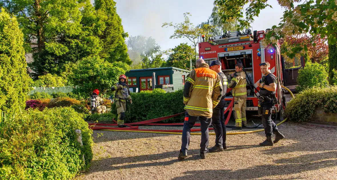 Buitenbrand verwoest huisje op recreatiepark - Foto 3