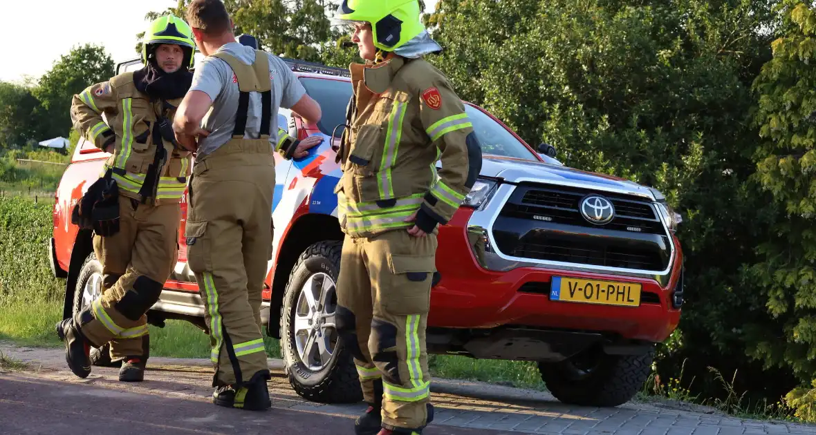 Brand in berm en struikgewas snel onder controle - Foto 1