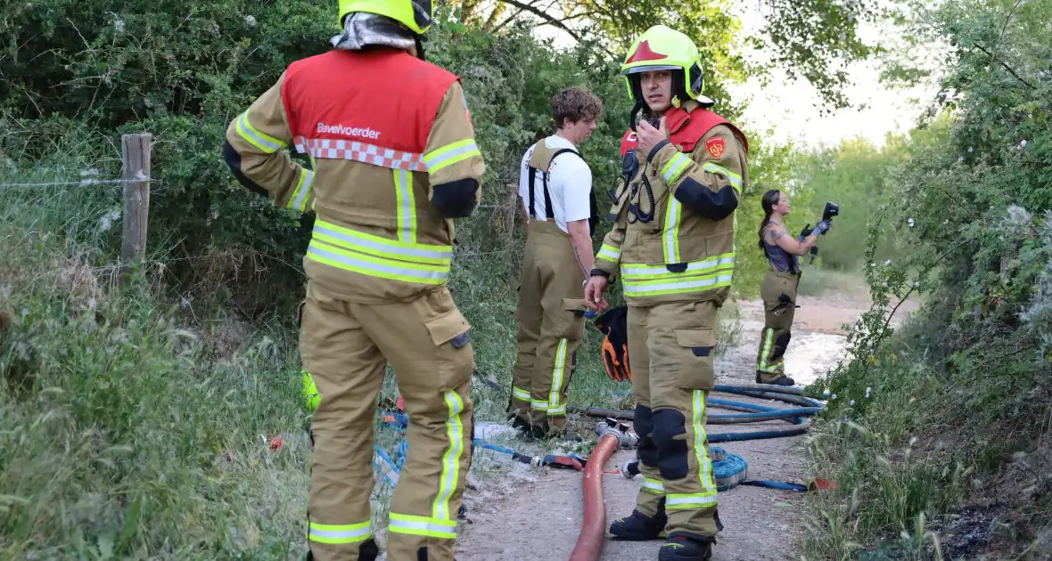 Brand in berm en struikgewas snel onder controle - Foto 6