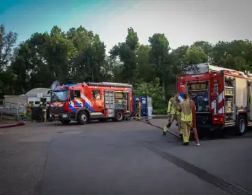 Brand in chemisch depot op gemeentewerf