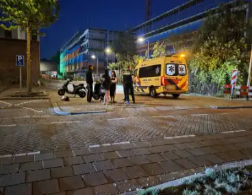 Scooters botsen met letsel en aanhouding