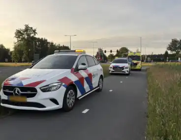 Scooterrijder raakt de controle kwijt en komt ten val