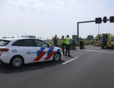 Wederom ongeval met motor nabij Corbulo tunnel