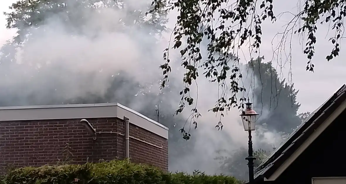 Brand in coniferen Haag veroorzaak flinke rookontwikkeling - Foto 3