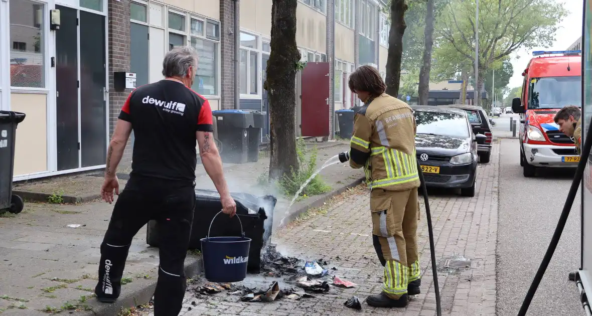 Containerbrand vergt inzet van brandweer - Foto 2