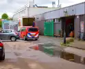 Brand in bedrijf door elektrische pompwagen