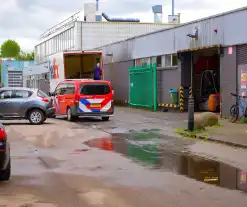 Brand in bedrijf door elektrische pompwagen
