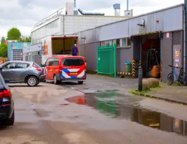 Brand in bedrijf door elektrische pompwagen