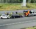 Ongeval met drie auto's op snelweg