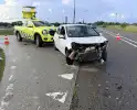 Aanrijding op afrit zonder gewonden