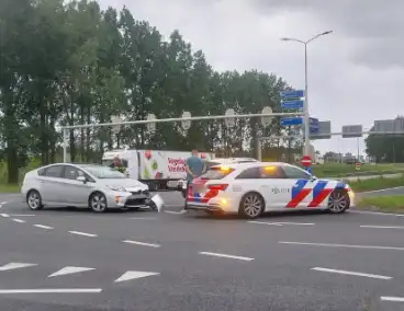 Verkeer ondervindt hinder na kop-staartaanrijding