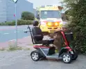 Scootmobiel bestuurder valt hard bij incident