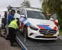 Politieauto loopt schade op bij eenzijdig ongeval