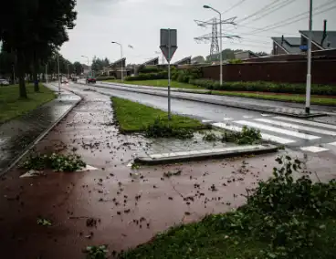 Krachtige windvlaag veroorzaakt overlast