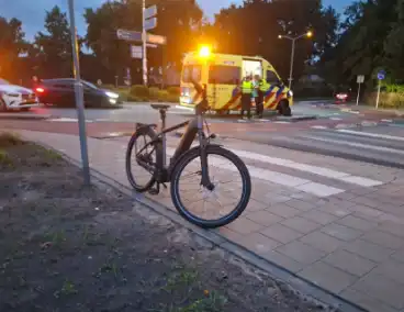 Ongeval met fietser bij rotonde