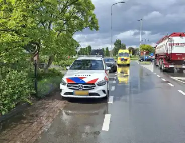Fietser komt ten val tijdens rit
