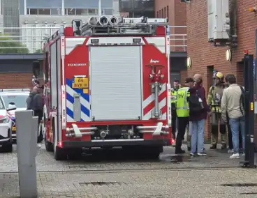 Brandgerucht bij politiebureau
