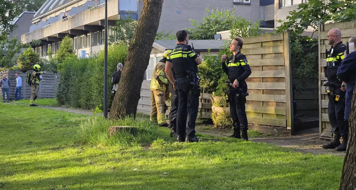 Brand in schuur door defecte vriezer - Foto 1