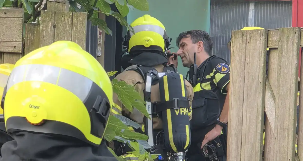 Brand in schuur door defecte vriezer - Foto 4