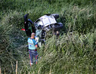 Zwaar ongeval met bestuurder die uit bocht vloog