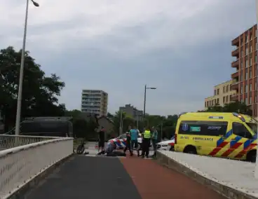 Fatbike-bestuurder gewond bij aanrijding met bestelbus