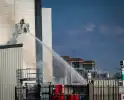 Brand in zeecontainer zorgt voor grote inzet van brandweer
