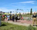 Ongeval tussen scootmobiel en fietser met gewonden