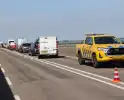 Vier voertuigen betrokken bij kop-staartbotsing op Zeelandbrug