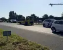 Aanrijding op drukke weg zonder gewonden