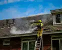 Zolderbrand veroorzaakt flinke rookontwikkeling