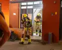 Brand in badkamer snel onder controle
