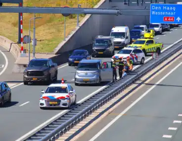 Kop-staartbotsing bij tunnel leidt tot afsluiting van rijstrook