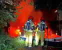 Uitslaande brand op boot in nachtelijke uren