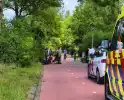 Scooter en fatbike botsen op fietspad