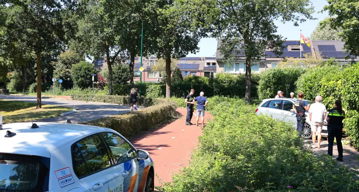 Auto vliegt uit de bocht en eindigt tegen tuinschutting - Foto 16