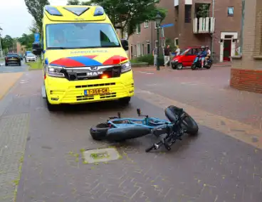 Persoon valt van fatbike