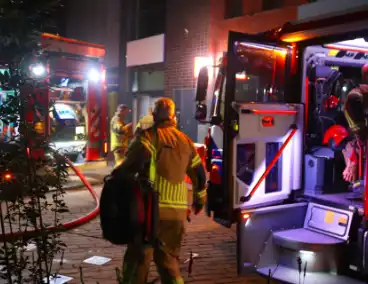 Brand in voormalig fitnessgebouw veroorzaakt rookontwikkeling