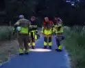 Controle na brand in berm