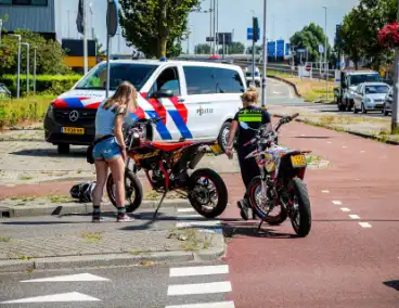 Aanrijding met crossmotor in Hoogvliet