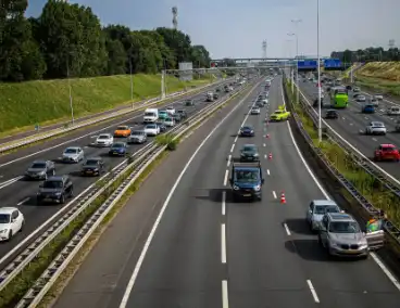 Kop-staartbotsing leidt tot verkeershinder