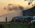 Brandweer massaal ingezet voor stal brand
